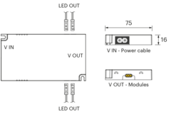 Mec Lite led transfo 75W 24V